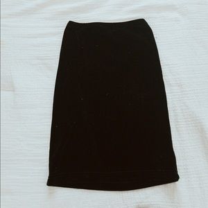 American Apparel Velvet Body-con Skirt
